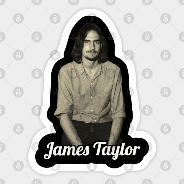 Retro James Sticker by Defective Cable 